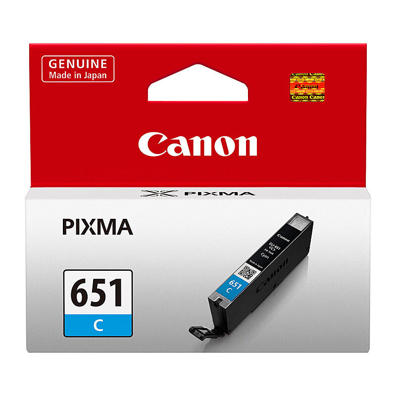 Genuine Cyan Canon CLI 651C Ink Cartridge 332 Pages